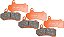 EBC Freios EBPCK1016 Kit Completo de Troca de Pastilhas de Freio Semi-Sinterizadas V-Pads - Imagem 1
