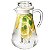 Jarra de Acrílico Service Ideas SWP19SB com Tubo de Gelo, 1,9 Litros (64,2 oz.), Transparente - Imagem 2