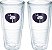 Copo de viagem isolado de parede dupla Tervis Bandeira da Carolina do Sul feito nos EUA mantém bebidas frias e quentes, 24oz 2pk, Azul Marinho e Branco - Imagem 1