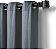 Elrene Home Fashions Essex Grommet Top Solid Linen Look Cortina de janela única de painel, 50 x 84, Azul - Imagem 4