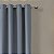 Elrene Home Fashions Essex Grommet Top Solid Linen Look Cortina de janela única de painel, 50 x 84, Azul - Imagem 3