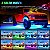 Luzes de Tira Neon de Acento para Carro Nilight 6Pcs 300 LEDs RGB Multi Cor DIY Função Ativa de Som Modo de Música com Controle via Aplicativo e Controle Remoto para Carro, Van, SUV, Cam - Imagem 5
