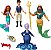 Conjunto de Histórias de Aventuras da Ariel da Pequena Sereia da Disney Mattel com 4 Bonecas Pequenas e Acessórios, Brinquedos Inspirados no Filme - Imagem 1
