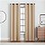 Cortinas com ilhós térmicas opacas ECLIPSE Andover Solid Tripleweave para quarto (2 painéis), 42 pol. x 84 pol., Bege - Imagem 2