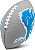 Bolas de Futebol de Espuma Franklin Sports NFL Team - Mini Bolas de Futebol de Espuma para Jovens de Todos os Times da NFL - Conjuntos de Bolas de Futebol Juvenil de 8,5 + Bomba de Ar - B - Imagem 1