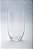 Vaso oval cônico de vidro Diamond Star 6,5 x 3 x 10 transparente - Imagem 2