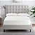 Conjunto de lençóis de cetim Serta SatinLuxury 3 peças macio e leve com bolso profundo e fronhas, solteiro, branco - Imagem 3