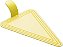 Servidor de bolo de plástico Chiffon de Limão em forma de triângulo - 4 1/2 x 3 - Caixa com 100 unidades - Restaurantware - Imagem 2