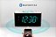 Rádio-relógio de alarme duplo Emerson ER100401 Smartset 15Watt com carregamento sem fio ultra-rápido, alto-falante Bluetooth, carregador USB, luz noturna de LED ciano e display de 1,4 - Imagem 5