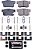 Freio traseiro Power Stop Z23-537 Evolution Sport com pastilhas de freio de cerâmica infundida com fibra de carbono e hardware - Imagem 4