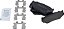 Conjunto de pastilhas metálicas TRQ Front Posi para Suzuki Sidekick 1991-1998 / Chevy Tracker 1996-2004 - Imagem 1