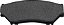 Conjunto de pastilhas metálicas TRQ Front Posi para Suzuki Sidekick 1991-1998 / Chevy Tracker 1996-2004 - Imagem 2