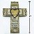 Crucifixo de Parede para Casamento com Versículo Bíblico de Fé, Esperança e Amor, Presente para Casais em Casamento, Noivado e Renovação de Votos, 7,25 polegadas por 10,5 poleg - Imagem 3