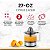 Espremedor de Frutas Cítricas Elétrico Holstein Housewares de 27 oz, Preto/Aço Inoxidável - Ideal para sucos frescos de laranja, limão e toranja para o café da manhã ou bebidas. - Imagem 2