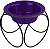 Comedouro Único Platinum Pets Olympic com Tigela de Aço Inoxidável para Cães, Grande, Roxo Elétrico - Imagem 1