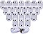 Conjunto de Porcas de Roda SCITOO 23pcs 1/2-20 Altas 1.38*0.90 Substituição de Porcas de Roda Fechadas Para Cherokee, Commander, Dispatcher, Grand Cherokee, Scrambler, Wrangler OEM - Imagem 1