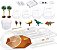 Kit de experimento científico educacional de laboratório DIY de brinquedos STEM para crianças, 3854 Crescimento de cristais em um terrário de dinossauro 4M - Imagem 2