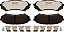 Conjunto de pastilhas de freio traseiro de substituição Raybestos Premium Raybestos Element3 EHT™ para os anos de modelo selecionados 1998-2007 Lexus LX470 e 1998-2007 Toyota Land Cruiser (EHT773H) - Imagem 1