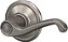 Maçaneta da Porta Schlage F10 FLA 619 Flair, Fechadura de Passagem para Hall & Closet, Níquel Acetinado - Imagem 4