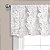 Lush Decor Riley Cortina de Janela - Detalhes Encantadores de Laço Feitos à Mão - Elegante Painel Único de Filtragem de Luz - 54 L x 18 A, Branco - Imagem 2