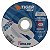 Weiler 58110 Roda de Corte de 4-1/2 Polegadas, Tiger Inox Aço Inoxidável Contaminante Livre de Alto Desempenho de Corte, .045 Tipo 27 INOX60S com Arco de 7 - Imagem 1