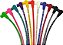Conjunto de fios de vela de ignição vermelhos Taylor Cable 74206 Spiro-Pro - Imagem 1