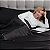 Serta SatinLuxury 3pc Conjunto de lençol de seda sedosa leve com bolso profundo e fronhas, Twin XL, preto - Imagem 4