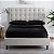 Serta SatinLuxury 3pc Conjunto de lençol de seda sedosa leve com bolso profundo e fronhas, Twin XL, preto - Imagem 3