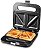 Máquina de sanduíche panini gourmet Elite ESM2207SS Grilled Cheese Tuna Melt Omelets, superfície de cozimento antiaderente, 2 fatias, 750 watts, aço inoxidável. - Imagem 1