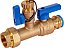 Kit de aquecedor de água sem tanque Midline Valve GUHW-JTP3-S-MG-5 - Conjunto de 2 válvulas de isolamento de água quente e fria de alta resistência com limpeza, de latão forjado, - Imagem 3