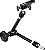 Braço de fricção variável Manfrotto 244 com suporte (preto) para fotógrafos e videomakers - Imagem 2