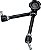 Braço de fricção variável Manfrotto 244 com suporte (preto) para fotógrafos e videomakers - Imagem 4