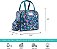 Bolsa Térmica Fit & Fresh Wichita com Bolsa Lateral e Alças de Transporte, Kit Completo de Almoço Inclui Copo Térmico, 2 Recipientes e Bloco de Gelo, Estampa de Leopardo Azul - Imagem 3