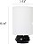 Designs Simples LT2043-BLK-2PK 9 Gêmeo 2 Pçs Contemporâneo 4 Configurações Toque Metal Mini Conjunto de Luminárias de Mesa Redonda c/ Abajures de Tecido p/ Decora - Imagem 2