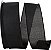 Fita de Linho com Borda com Fio Reliant Ribbon 92573W-031-40K, 2-1/2 Polegadas X 50 Jardas, Preto - Imagem 1