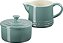 Le Creuset Cerâmica Assinatura, Conjunto de Sal Marinho, Creme e Açúcar, Creme: 300 ml, Açúcar: 8oz - Imagem 2