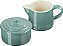 Le Creuset Cerâmica Assinatura, Conjunto de Sal Marinho, Creme e Açúcar, Creme: 300 ml, Açúcar: 8oz - Imagem 1