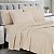 Conjunto de lençóis de microfibra 90GSM Home Basics Ultra Soft Brushed 6 Piece - Hipoalergênico, Full, Creme - Imagem 1