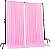 AK TRADING CO. 10 pés x 8 pés IFR Poliéster Cortinas de Fundo para Painéis com Bolsos de Varão - Decorações de Janela para Cerimônia de Casamento Festa em Casa - Rosa - Imagem 2