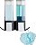Dosador duplo inteligente para chuveiro Better Living Products 2, dosador de shampoo e sabonete, 2 x 17 fl. oz. Preto, 8.13 x 3.5 x 8.25 - Imagem 3