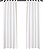 Painel de cortina isolada Loft Living Winmate com aba de algodão - Par de 40 x 84 em branco - Imagem 2