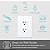 Tomada Inteligente Kasa KP200, Outlet Wi-Fi Residencial Embutido Funciona com Alexa, Google Home & IFTTT, Sem Necessidade de Hub, Controle Remoto, Certificado ETL, Branco, 1 Pacote - Imagem 3