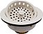 Westbrass D214-51 3-1/2 Post Style Large Kitchen Sink Basket Strainer, 1-Pack, Pó de Amêndoa Aplicado por Revestimento - Imagem 1