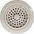Westbrass D214-51 3-1/2 Post Style Large Kitchen Sink Basket Strainer, 1-Pack, Pó de Amêndoa Aplicado por Revestimento - Imagem 5
