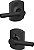 Maçaneta de porta Schlage F10 BRW 622 GRW Broadway com acabamento Greenwich, trava de passagem para hall e closet, preto fosco - Imagem 3