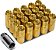 Porca de roda de extremidade fechada de alumínio 7075 dourado J2 Engineering M12 x 1,5 20Pcs L: 50mm com adaptador de soquete - Imagem 1