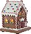 Decoração de Natal Northlight pré-iluminada LED Gingerbread Candy House, 7,5, Marrom - Imagem 4