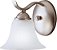 Kichler 6719NI, Luminária de Parede com Vidro Reversível Dover, 1 Luz, 60 Watts no Total, Níquel Escovado, 16.5 Polegadas. - Imagem 1