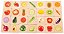 Jogo de correspondência de frutas e vegetais de madeira TickiT - Conjunto de 28 - Fotos reais - Quebra-cabeça de identificação e cognição de alimentos para crianças pequenas. - Imagem 3