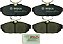 Conjunto de pastilhas de freio de disco cerâmico premium BOSCH BC1082 QuietCast - compatível com Avanti selecionado; Ford Mustang; TRASEIRO - Imagem 2